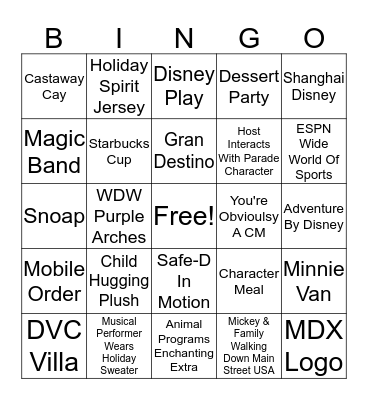 °o° XMas Bingo Card