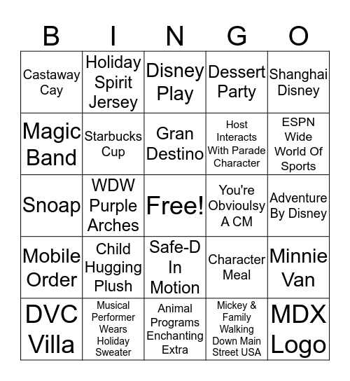 °o° XMas Bingo Card