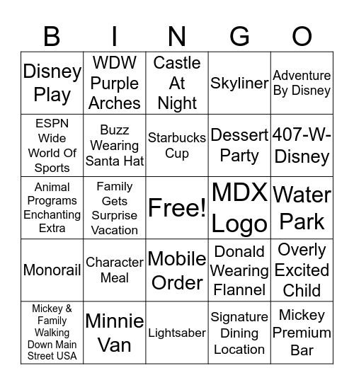 °o° XMas Bingo Card