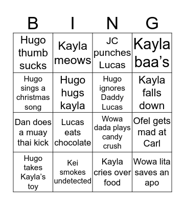 merry xmas  Bingo Card