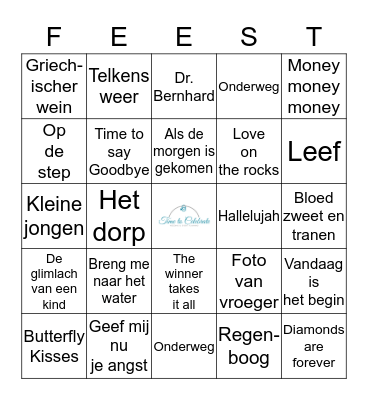 RON EN ELS 30 JAAR GETROUWD Bingo Card