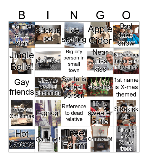 Christmas Movie BINGO Card