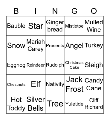 Christmas Bingo Card