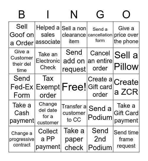 Bobs Discount Furniture Office Bingo  Bingo Card