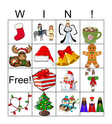 Miss Gasser's Christmas Bingo Card