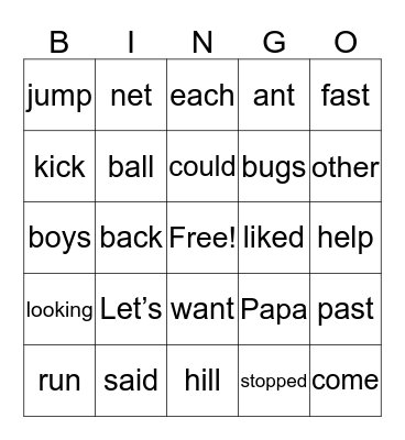 The Soccer Game Bingo Card