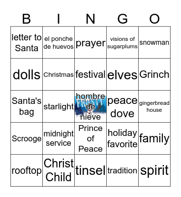 La Navidad Bingo Card