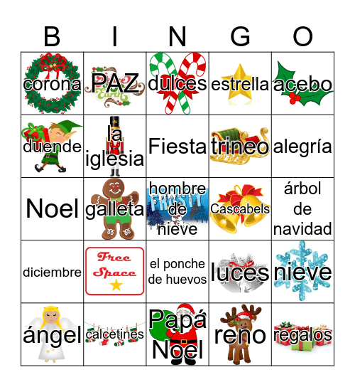 La Navidad Bingo Card