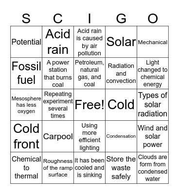 Winter Benchmark Bingo Card