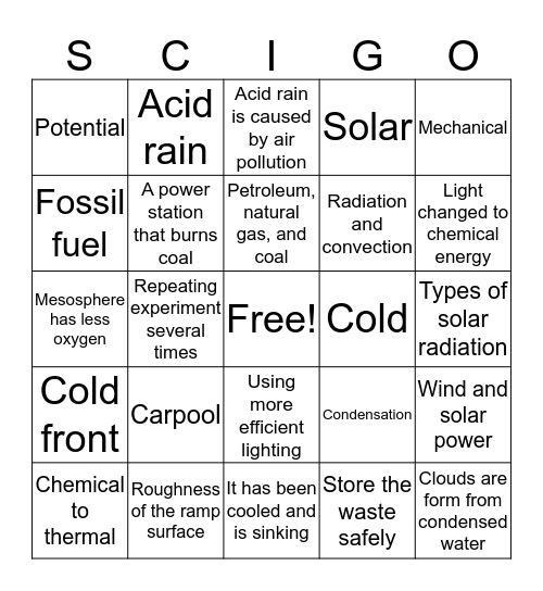 Winter Benchmark Bingo Card