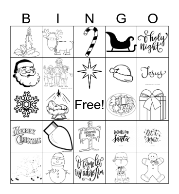 Christmas Bingo Card