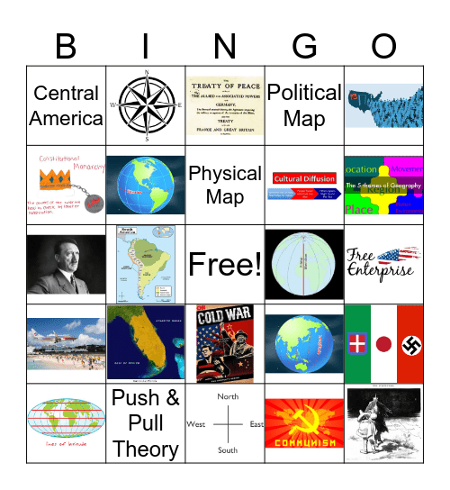 Social Studies Bingo  Bingo Card