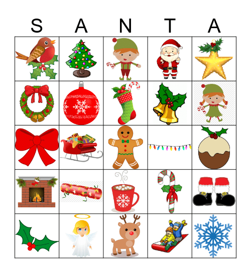 Christmas Bingo Card