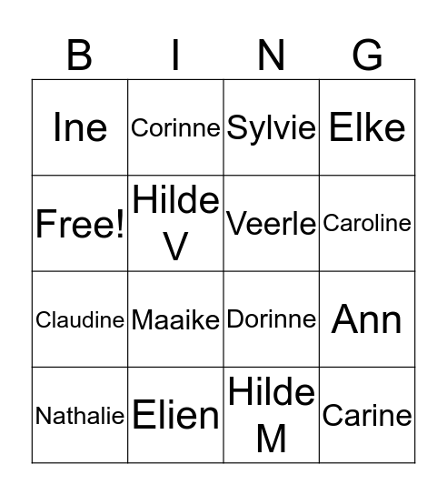 leerkrachtenbingo  Bingo Card