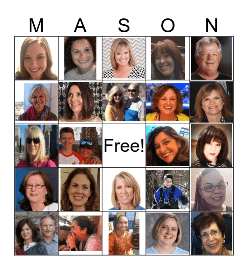 Mason Central Bingo Card