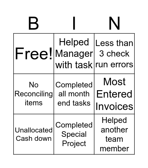 AP BINGO Card