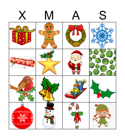 CHRISTMAS BINGO Card