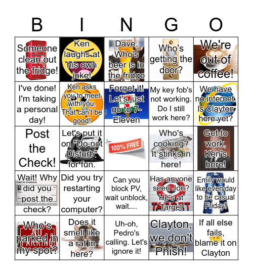 Seidberg Law 2018 Bingo Card