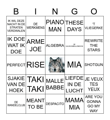 DE WOLVENBINGO Card