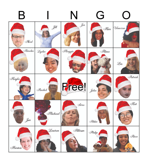 Chronicle Christmas Bingo Card