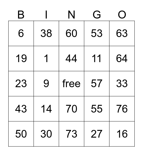 CANC HOLIDAY PARTY  Bingo Card