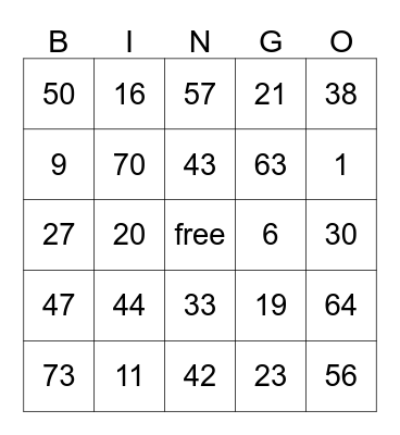 CANC HOLIDAY PARTY Bingo Card