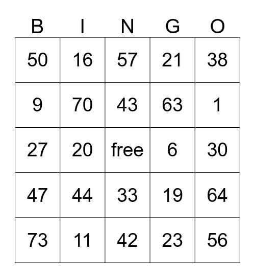 CANC HOLIDAY PARTY Bingo Card