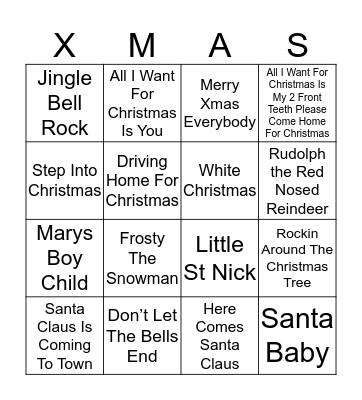 Christmas Bingo! Bingo Card