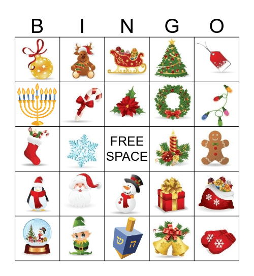 Holiday BINGO Card