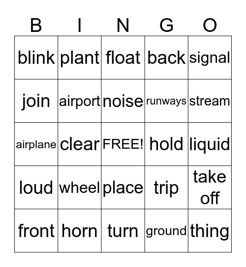 Mrs. Lee's Bingo Card