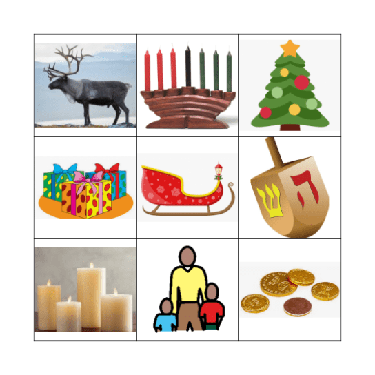 Holiday Bingo! Bingo Card