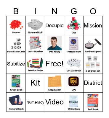 Math Recovery Bingo Blast! Bingo Card