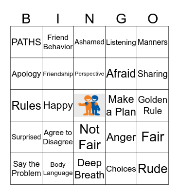 PATHS BINGO Card