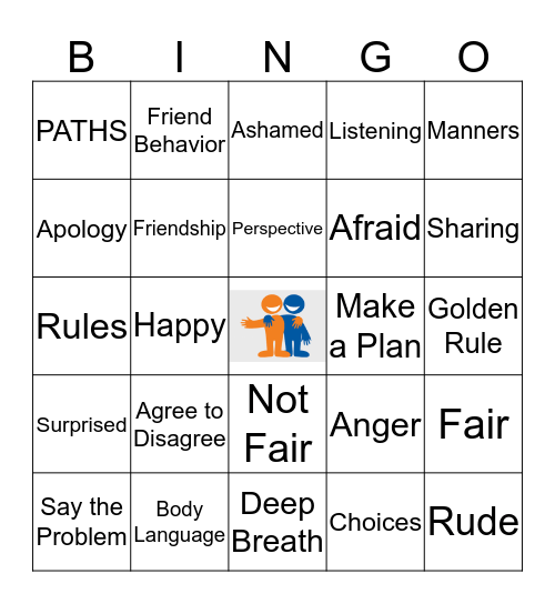 PATHS BINGO Card