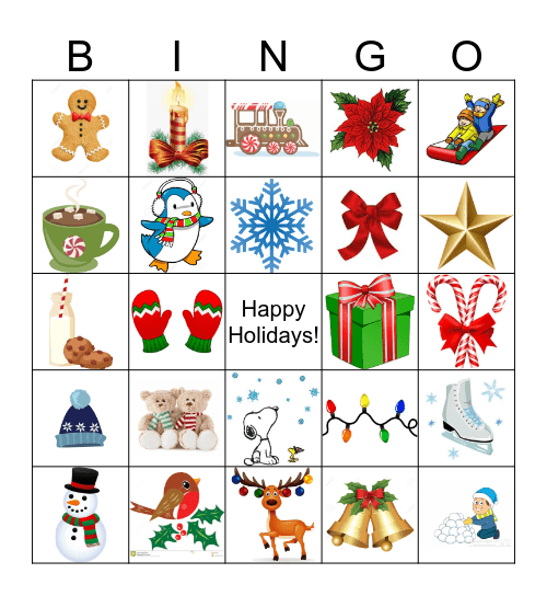 Happy Holidays Bingo! Bingo Card