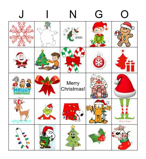 Christmas Bingo  Bingo Card