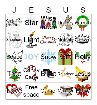Christmas Bingo Card