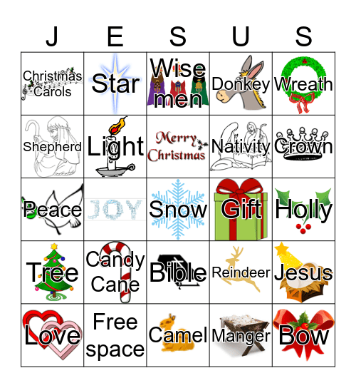 Christmas Bingo Card