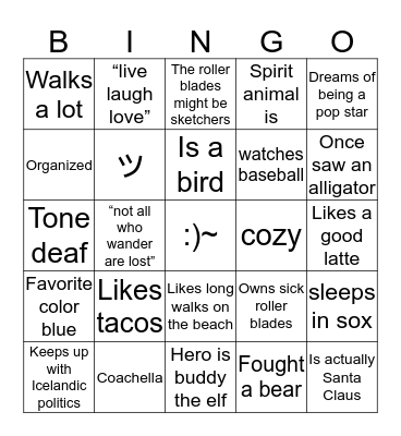 enneagram bingo  Bingo Card