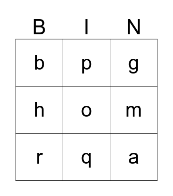 Dive and Magic "C" Letters Bingo Card