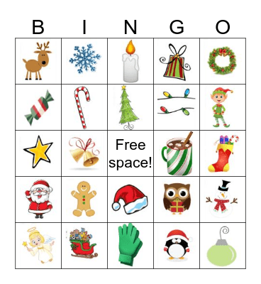 Christmas Bingo! Bingo Card