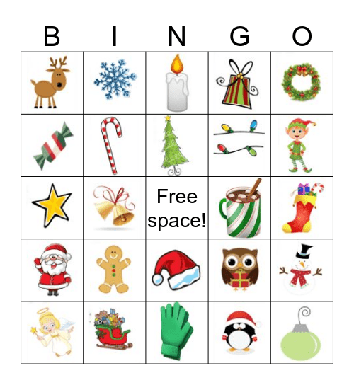 Christmas Bingo! Bingo Card