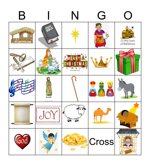 Nativity BINGO Card