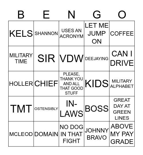 Bingo Card