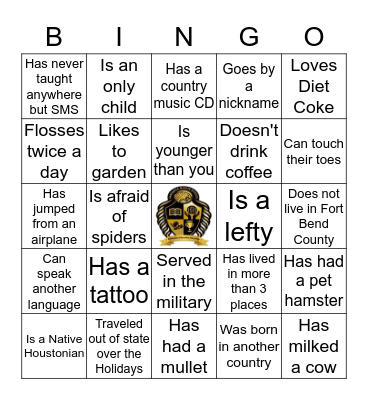 Getting to Know you JAG Bingo  Bingo Card