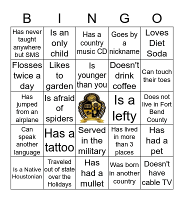 Getting to Know you JAG Bingo  Bingo Card