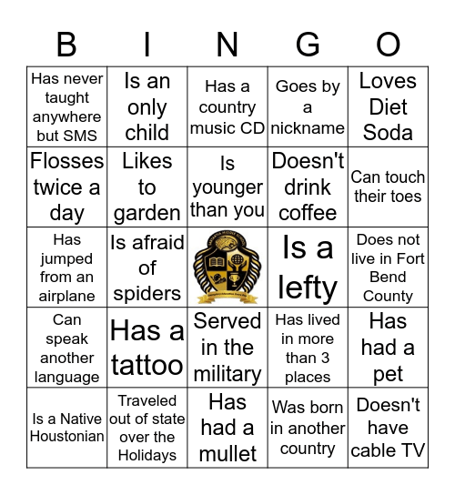 Getting to Know you JAG Bingo  Bingo Card