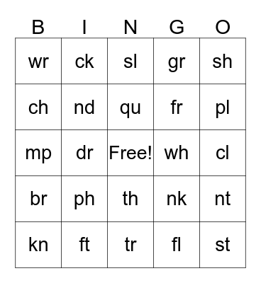 Writing Bingo!  Bingo Card