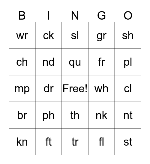 Writing Bingo!  Bingo Card