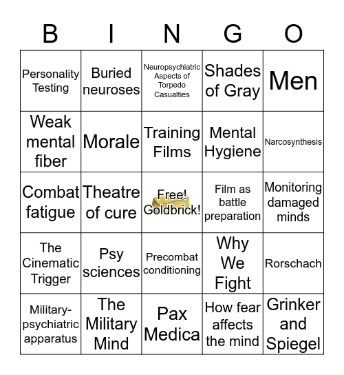 B I N G O ! Bingo Card